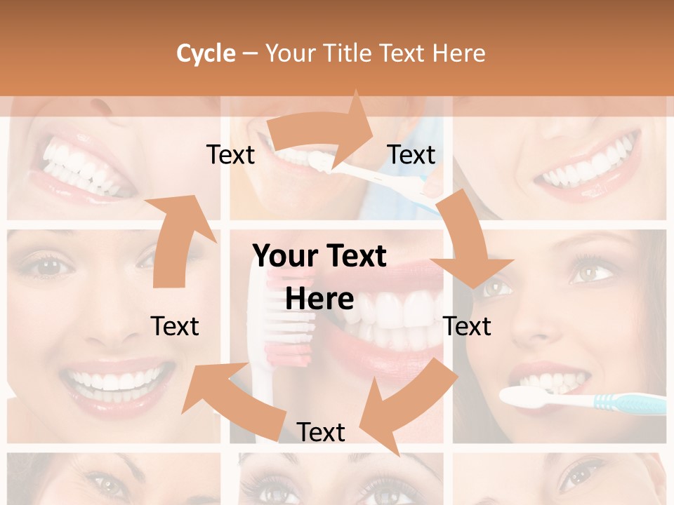 Mouth Female Dentist PowerPoint Template