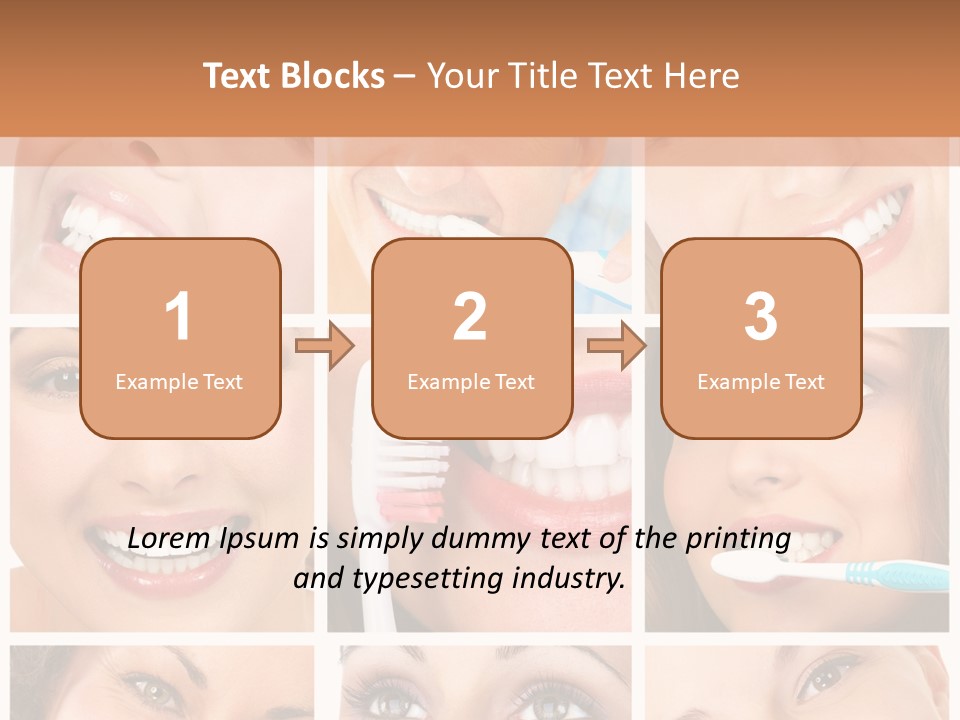 Mouth Female Dentist PowerPoint Template