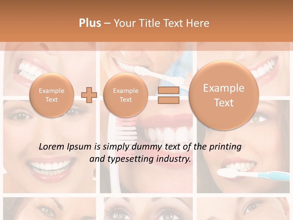 Mouth Female Dentist PowerPoint Template