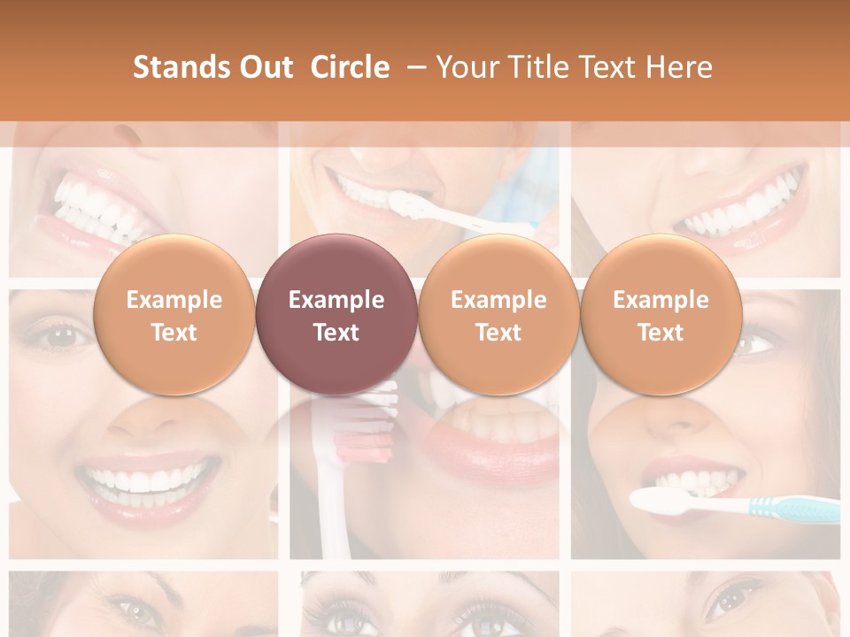 Mouth Female Dentist PowerPoint Template