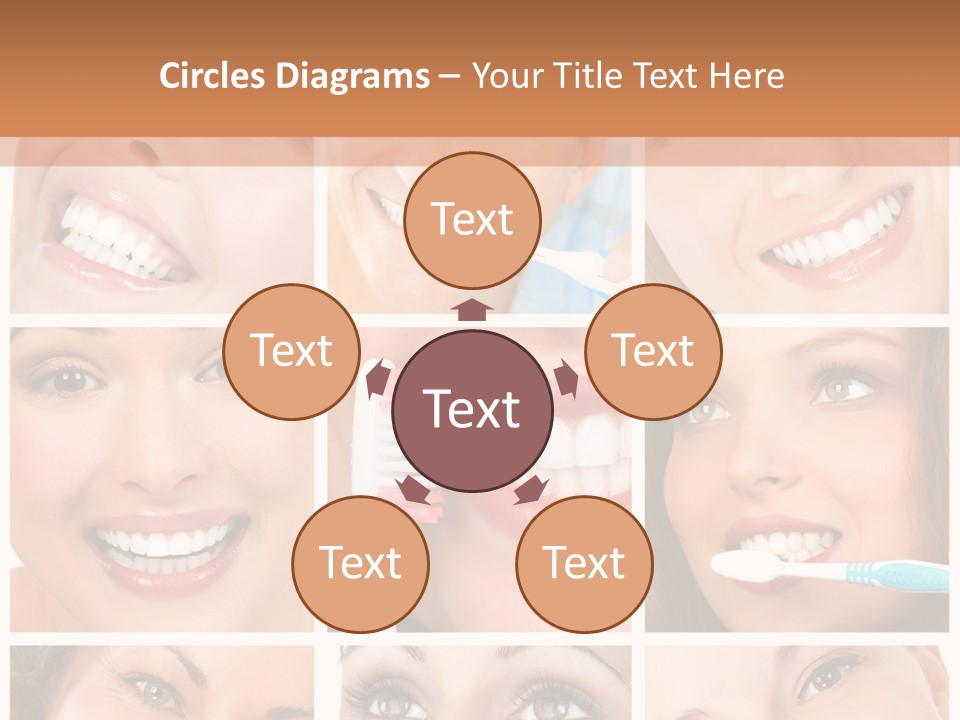 Mouth Female Dentist PowerPoint Template