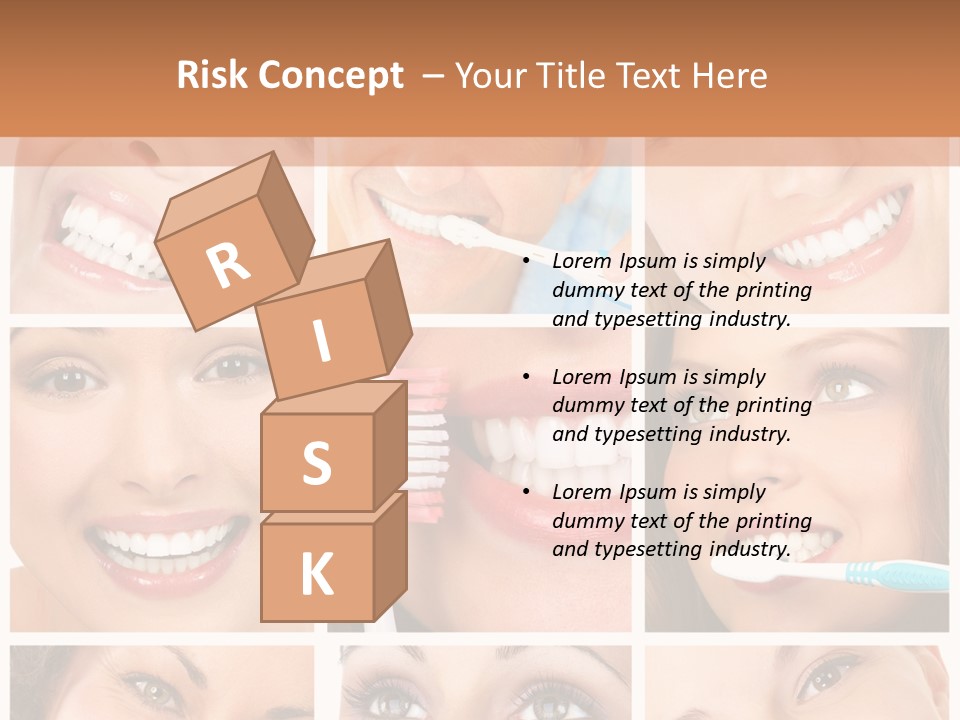 Mouth Female Dentist PowerPoint Template