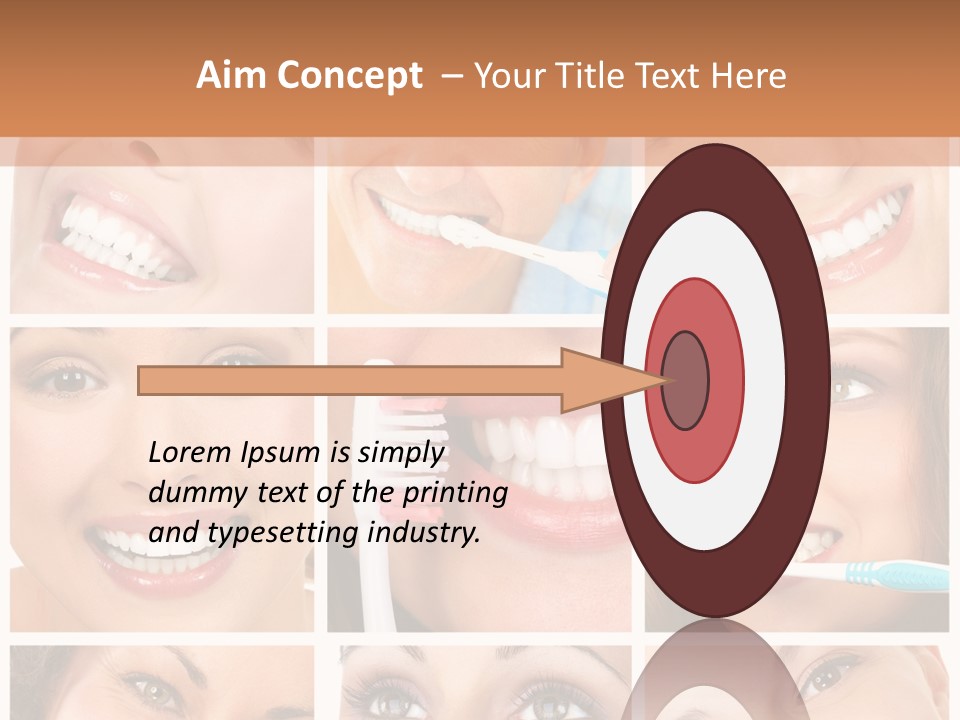 Mouth Female Dentist PowerPoint Template