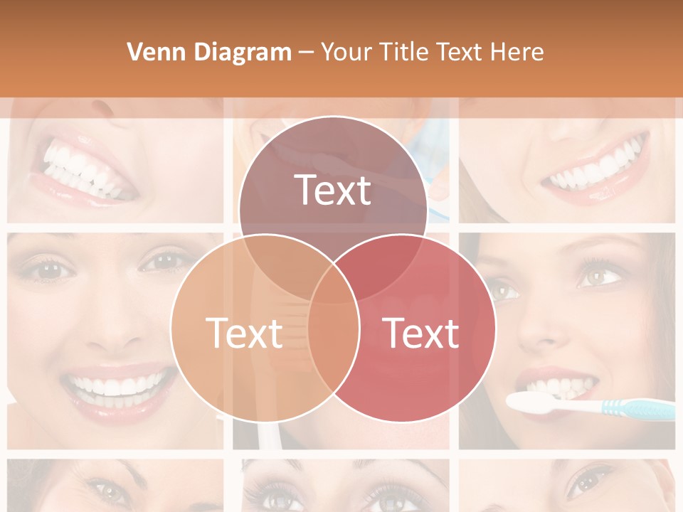 Mouth Female Dentist PowerPoint Template