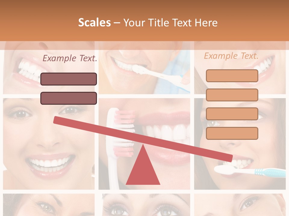 Mouth Female Dentist PowerPoint Template