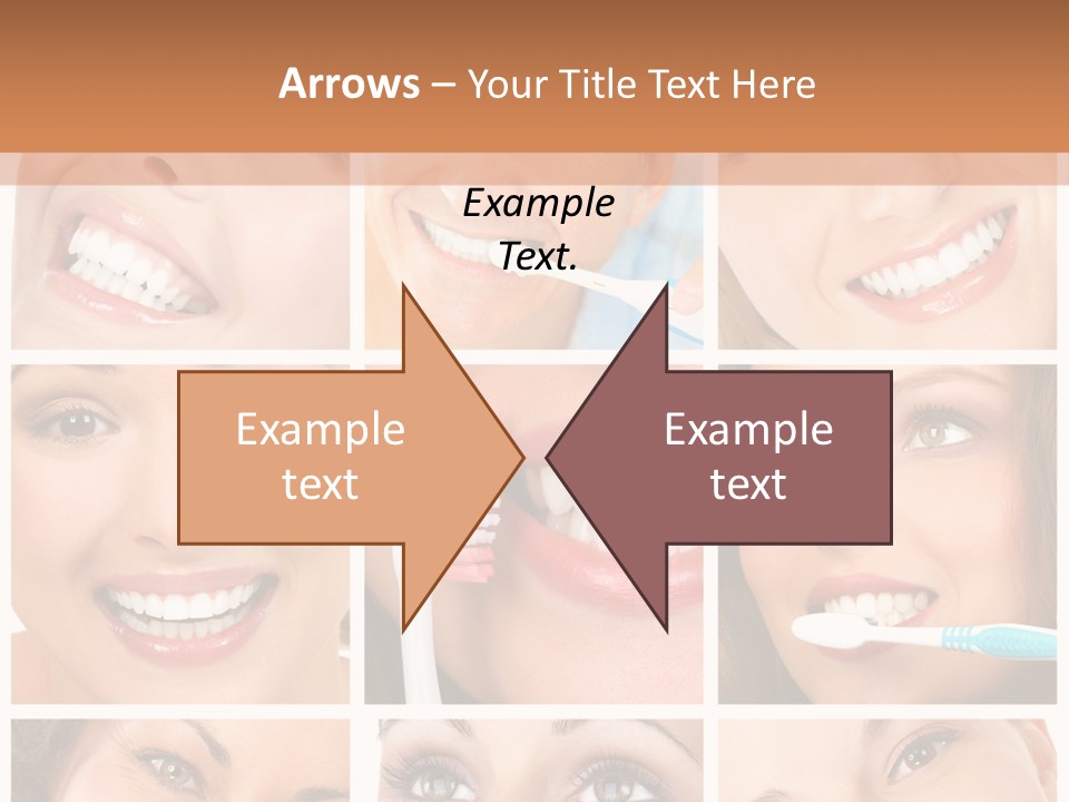 Mouth Female Dentist PowerPoint Template