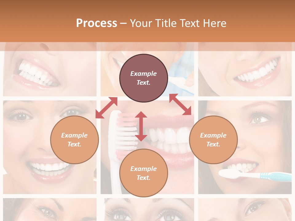 Mouth Female Dentist PowerPoint Template