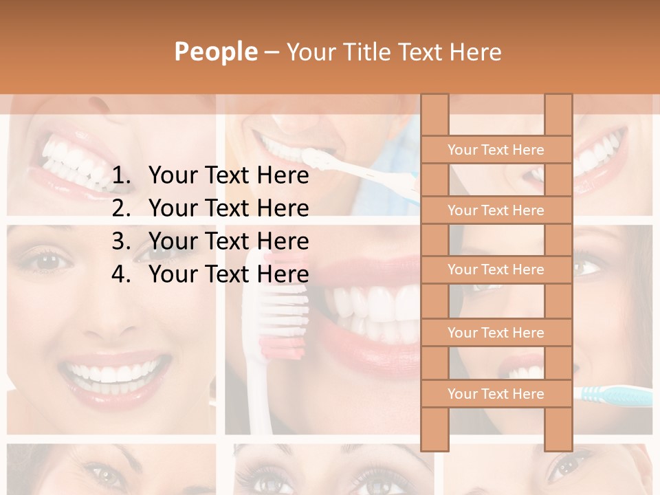 Mouth Female Dentist PowerPoint Template