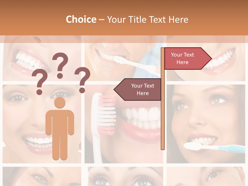 Mouth Female Dentist PowerPoint Template