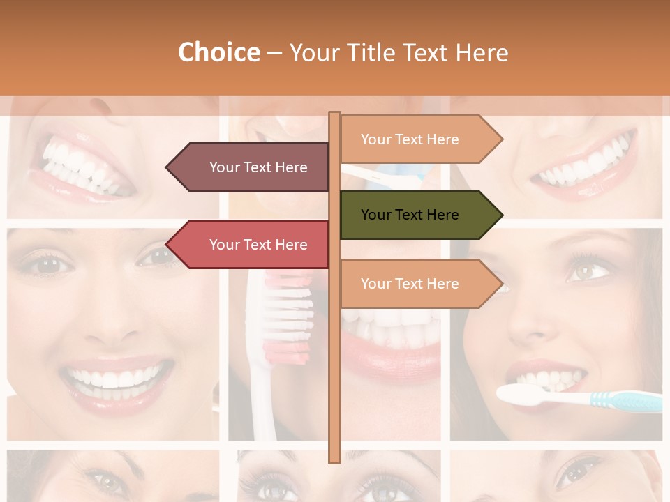 Mouth Female Dentist PowerPoint Template