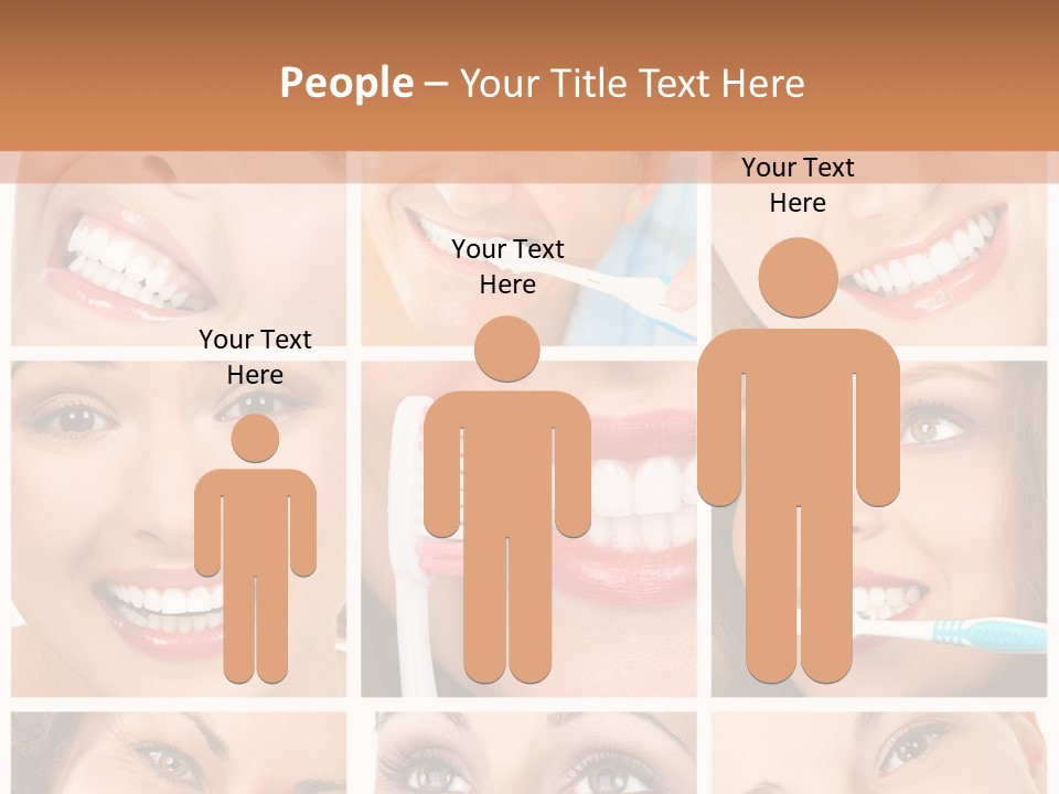 Mouth Female Dentist PowerPoint Template