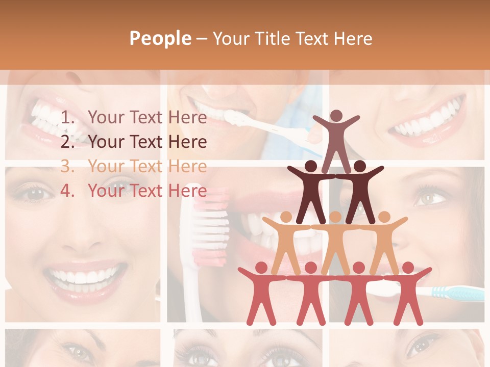 Mouth Female Dentist PowerPoint Template