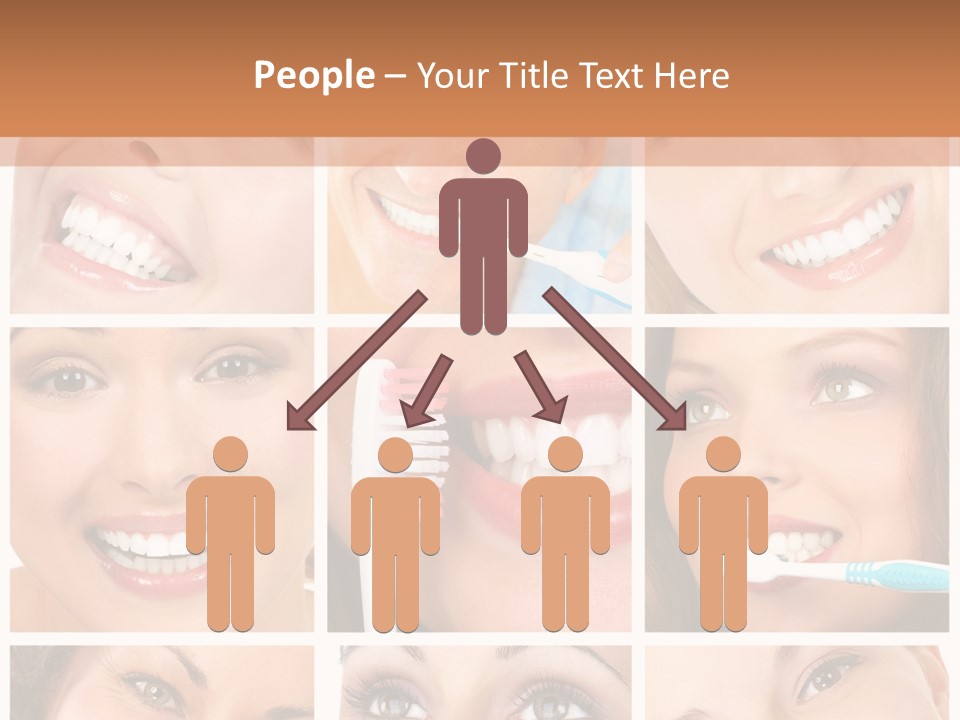 Mouth Female Dentist PowerPoint Template