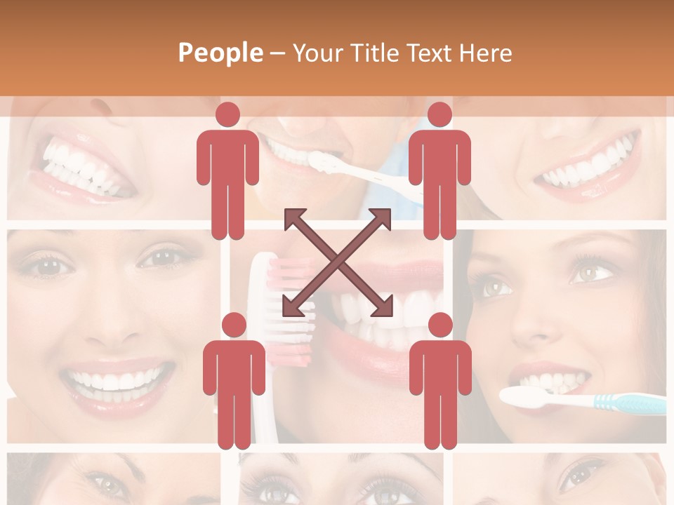 Mouth Female Dentist PowerPoint Template