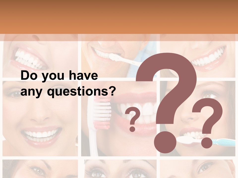 Mouth Female Dentist PowerPoint Template