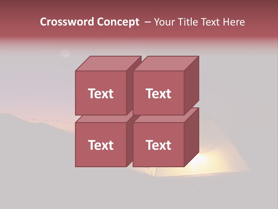 Stars Mountain Night PowerPoint Template