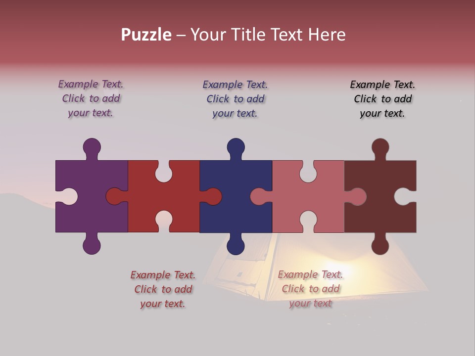 Stars Mountain Night PowerPoint Template