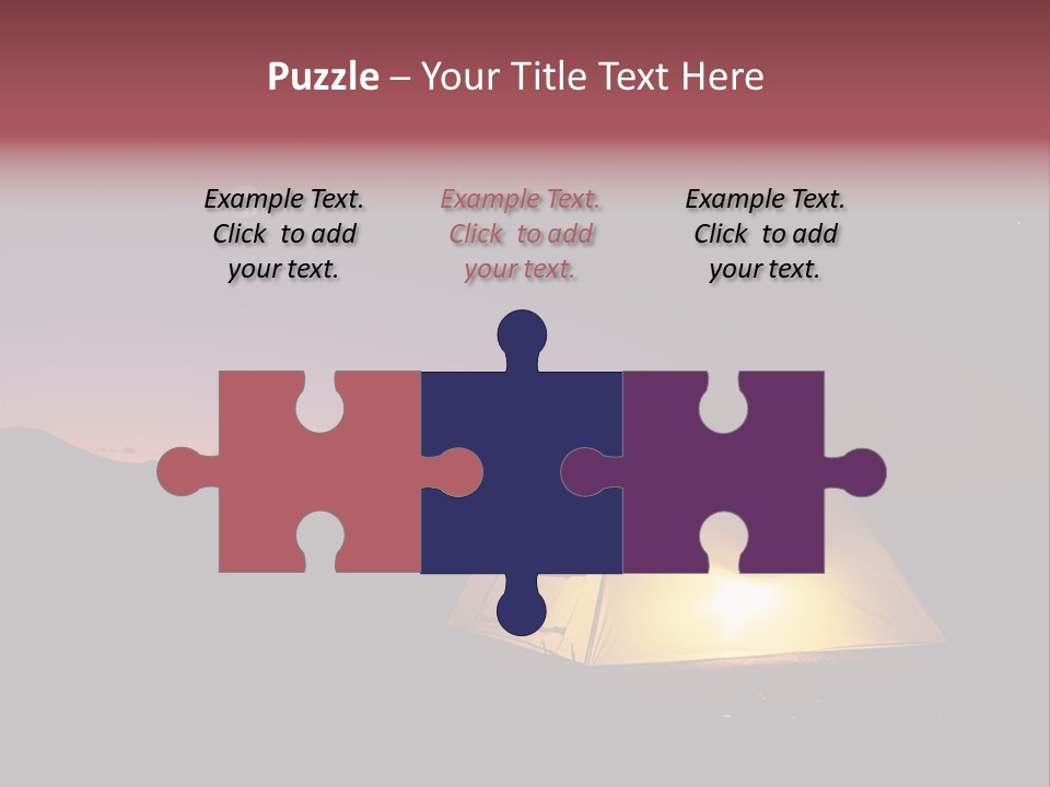 Stars Mountain Night PowerPoint Template