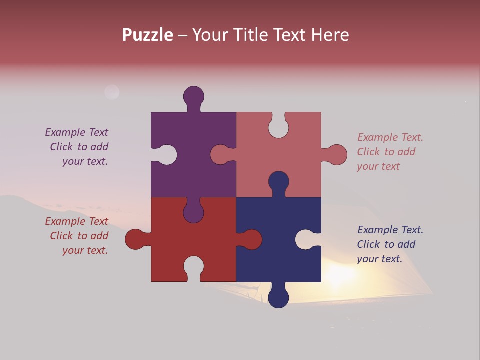 Stars Mountain Night PowerPoint Template