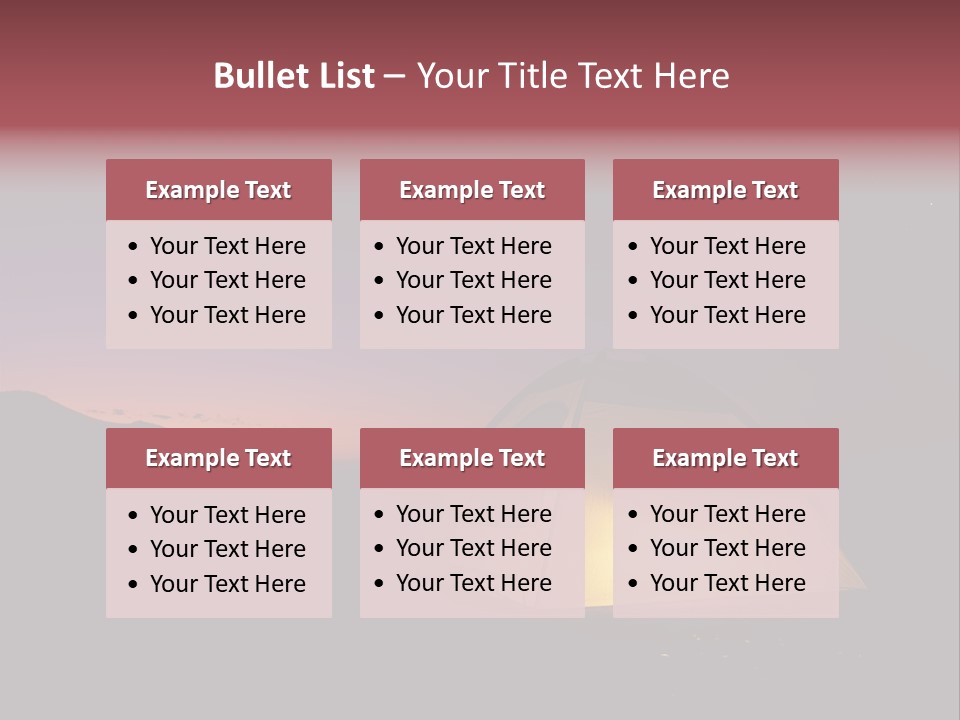 Stars Mountain Night PowerPoint Template