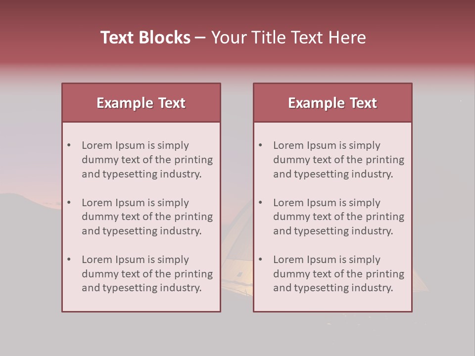 Stars Mountain Night PowerPoint Template