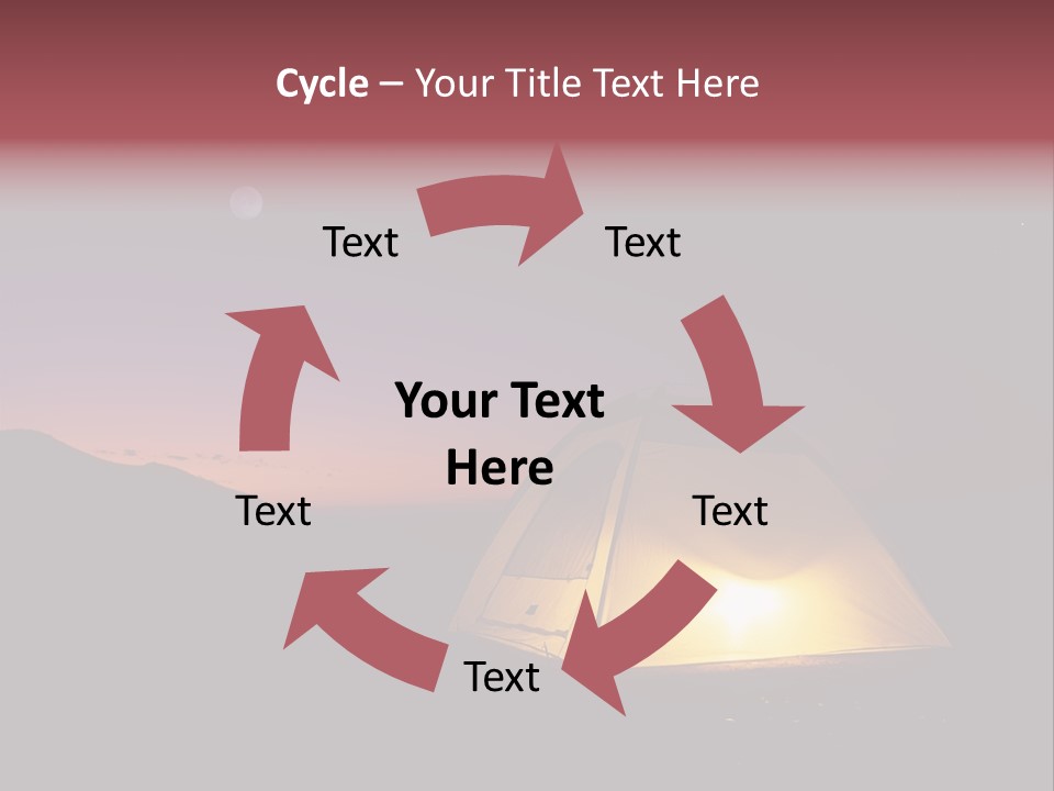 Stars Mountain Night PowerPoint Template