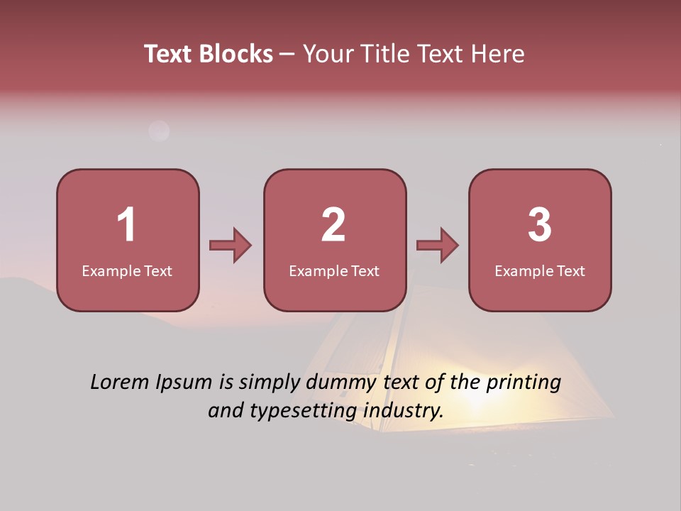Stars Mountain Night PowerPoint Template