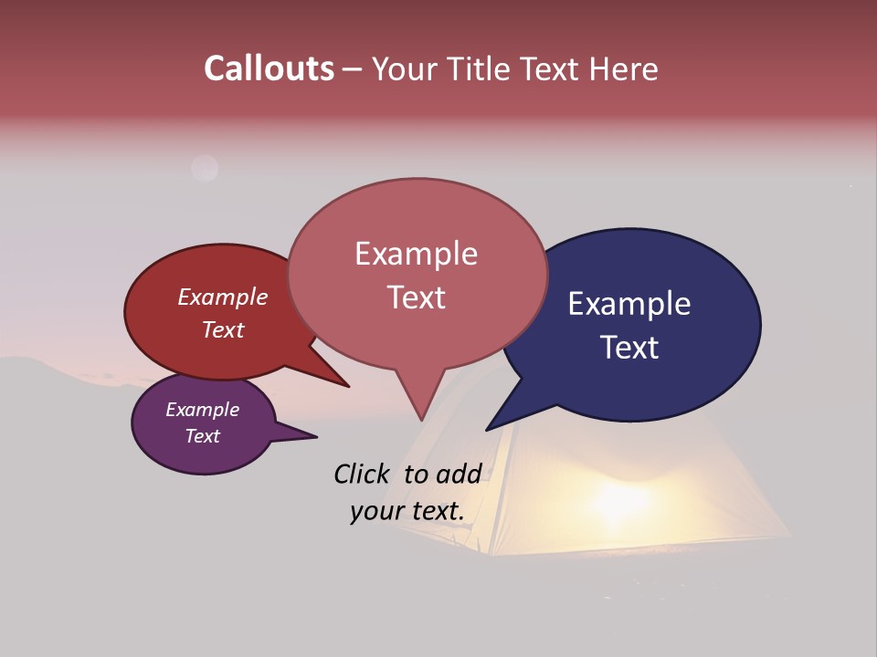 Stars Mountain Night PowerPoint Template
