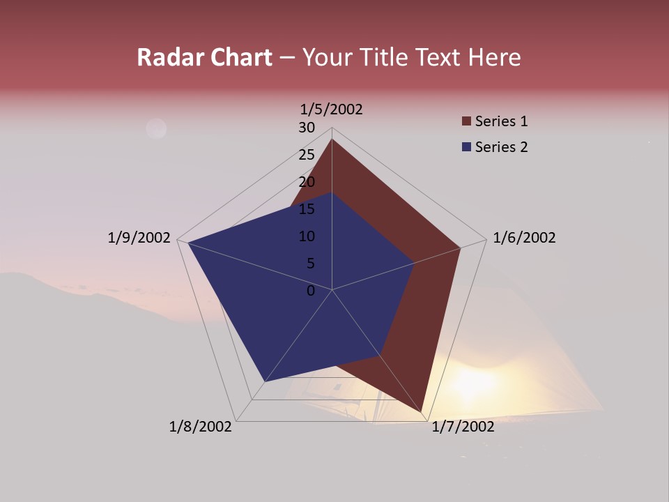 Stars Mountain Night PowerPoint Template