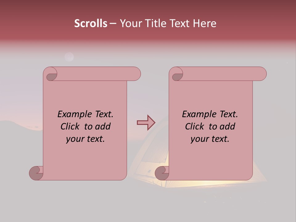 Stars Mountain Night PowerPoint Template