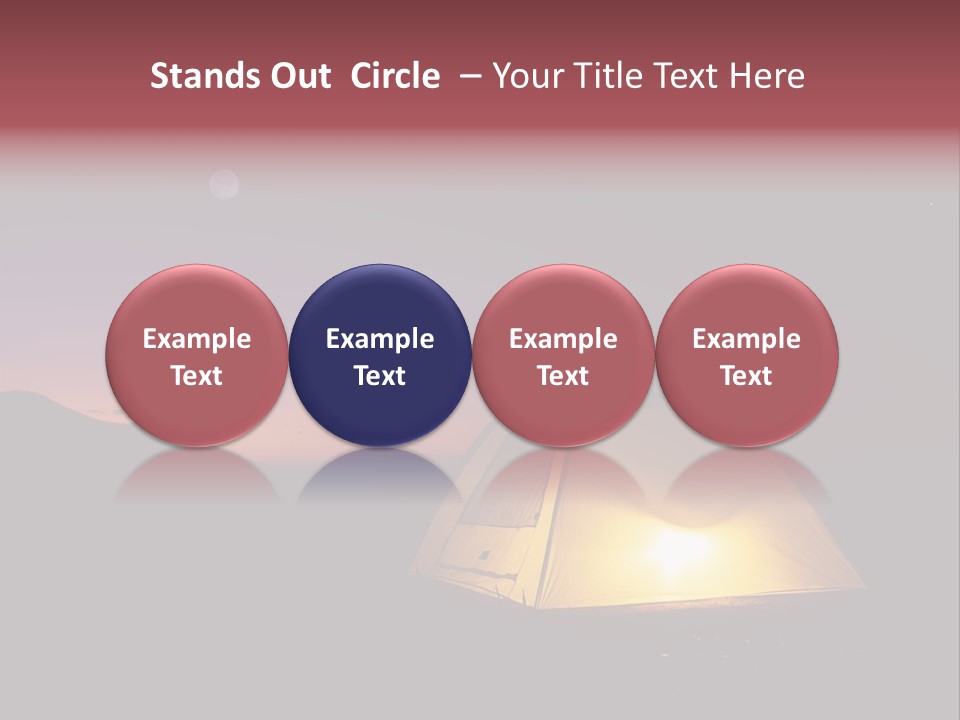 Stars Mountain Night PowerPoint Template