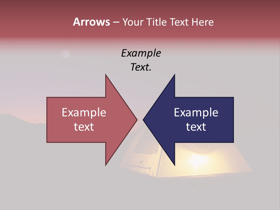 Stars Mountain Night PowerPoint Template