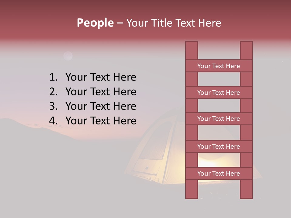 Stars Mountain Night PowerPoint Template