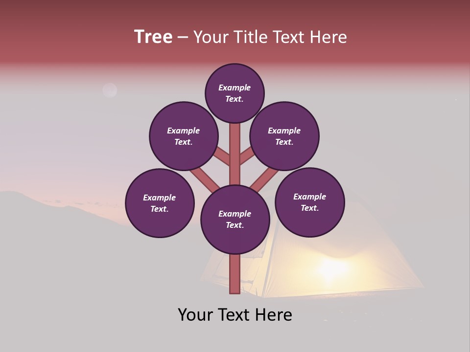 Stars Mountain Night PowerPoint Template