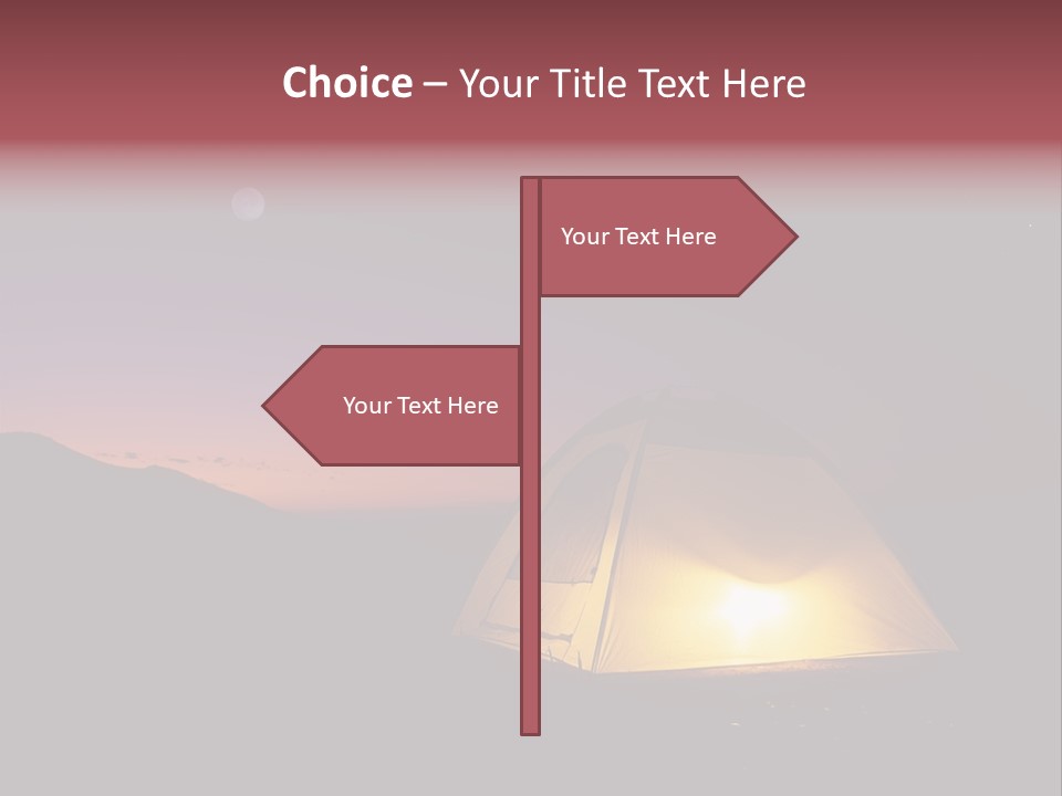 Stars Mountain Night PowerPoint Template