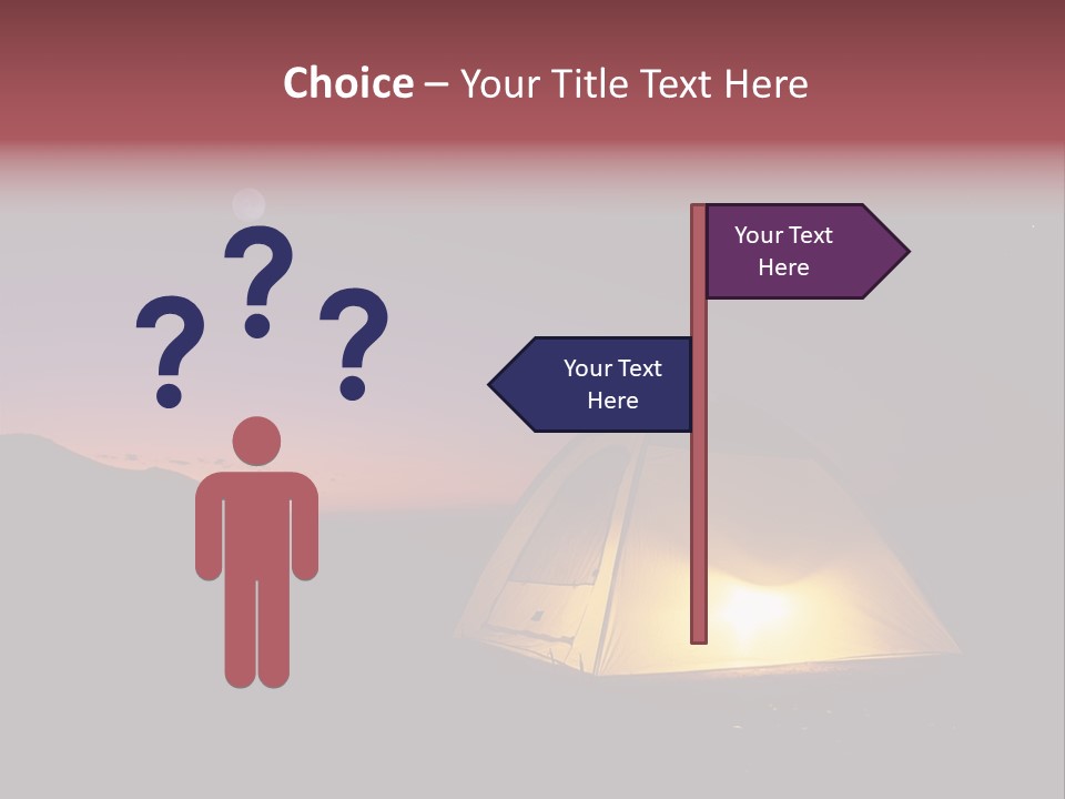 Stars Mountain Night PowerPoint Template