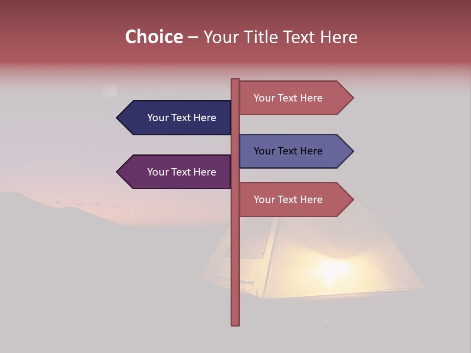 Stars Mountain Night PowerPoint Template