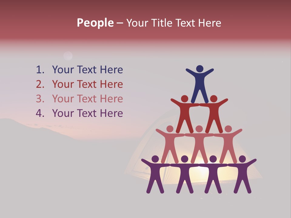 Stars Mountain Night PowerPoint Template