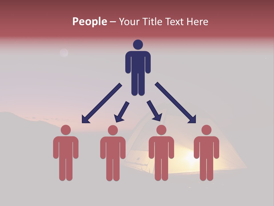 Stars Mountain Night PowerPoint Template