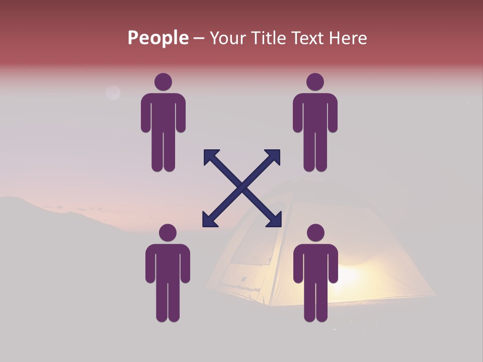 Stars Mountain Night PowerPoint Template