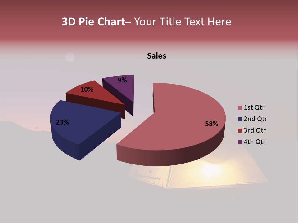 Stars Mountain Night PowerPoint Template