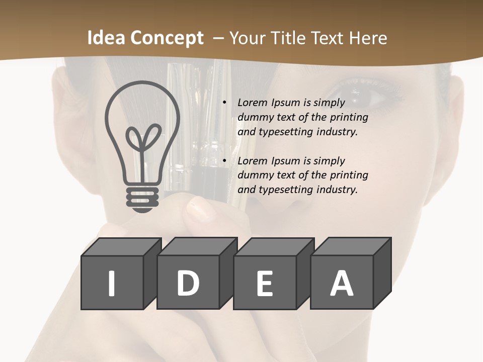 Elegance Makeup Skin PowerPoint Template