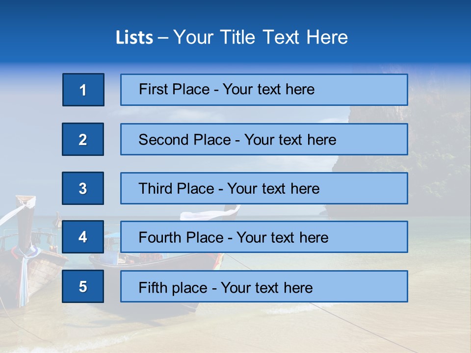 Tourism Ocean Coral PowerPoint Template