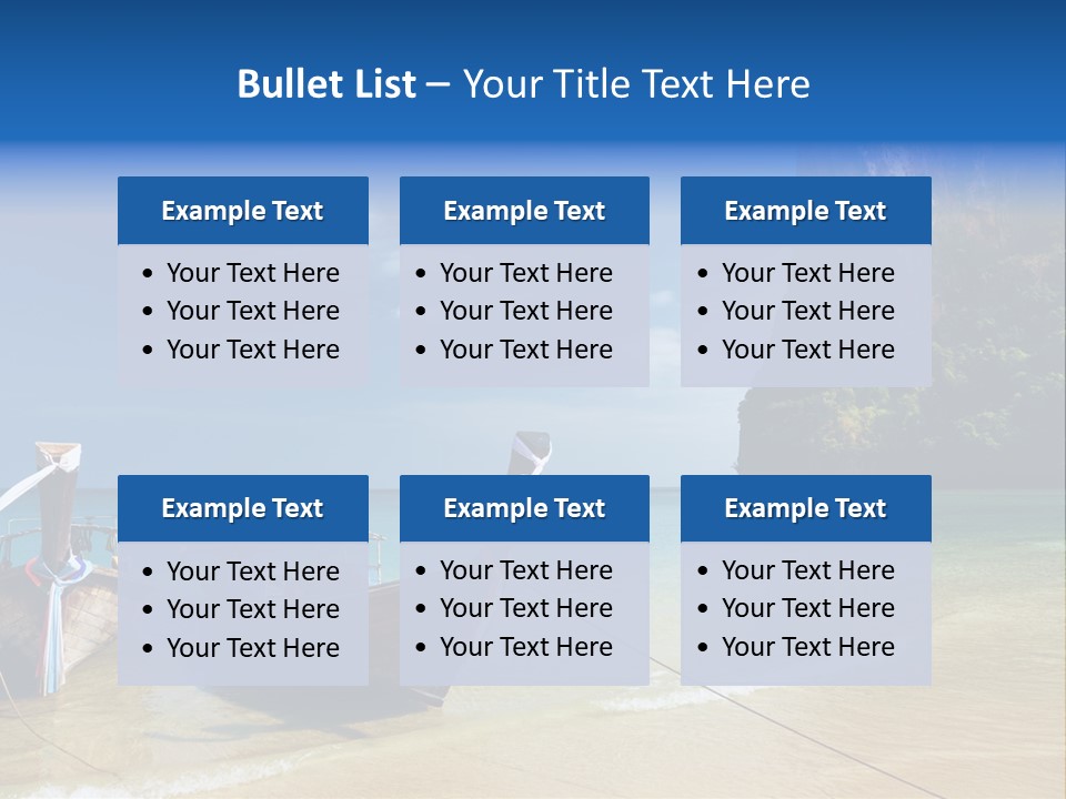 Tourism Ocean Coral PowerPoint Template