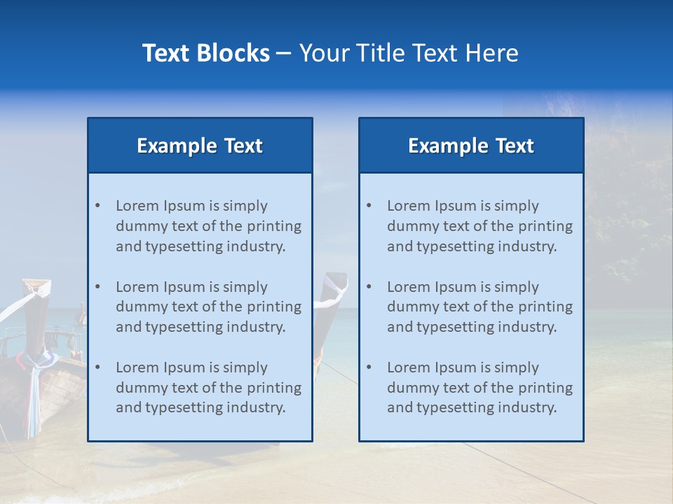 Tourism Ocean Coral PowerPoint Template