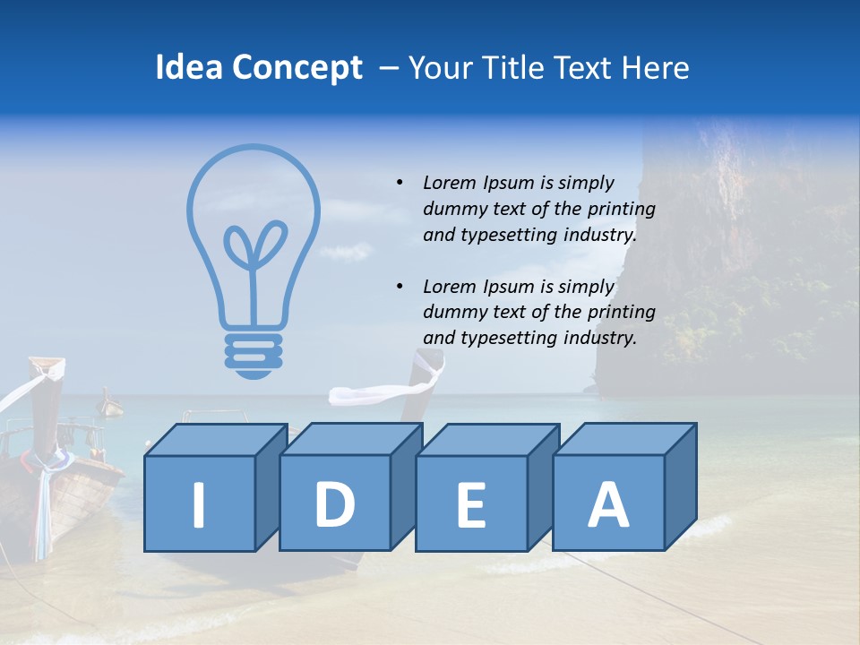 Tourism Ocean Coral PowerPoint Template