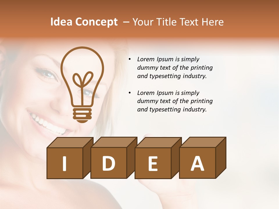 White Young Object PowerPoint Template