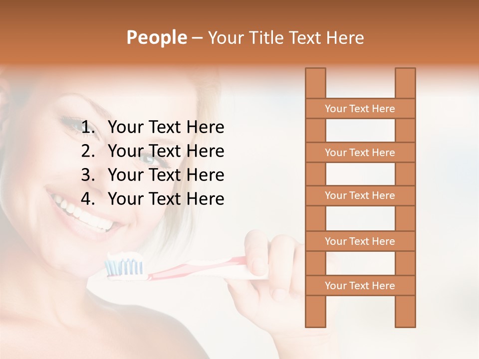 White Young Object PowerPoint Template