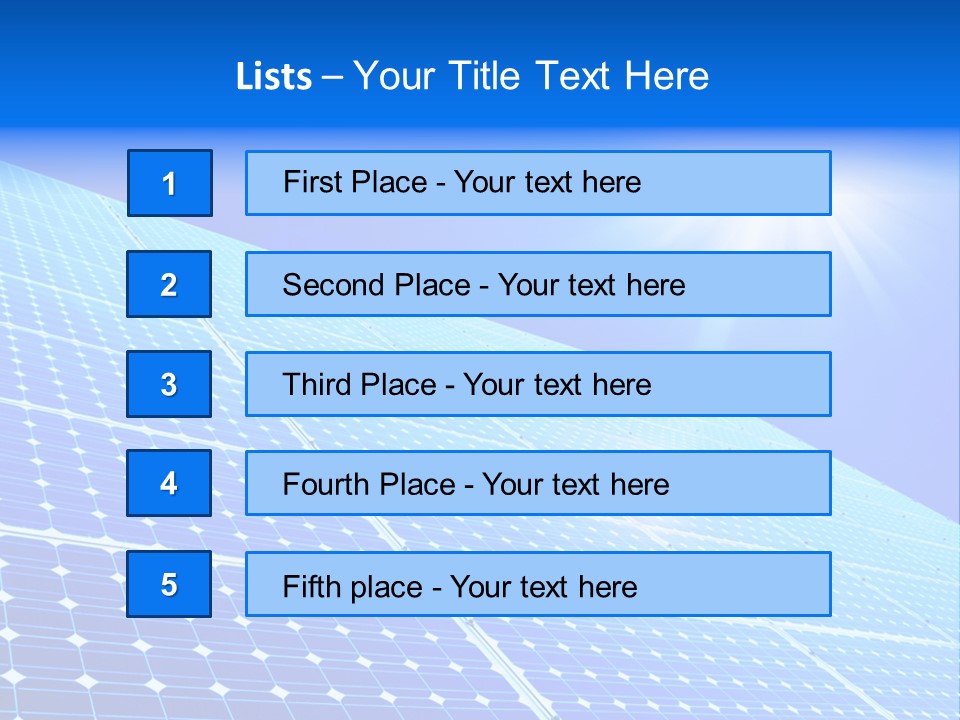 Renewable Supply Private PowerPoint Template