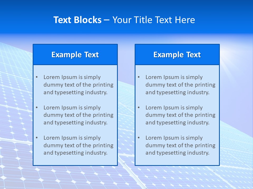 Renewable Supply Private PowerPoint Template